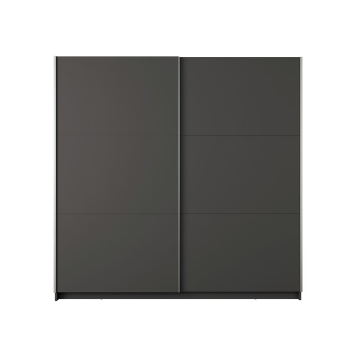 Armoire ARSALA 150 cm en gris graphite – 2 portes coulissantes