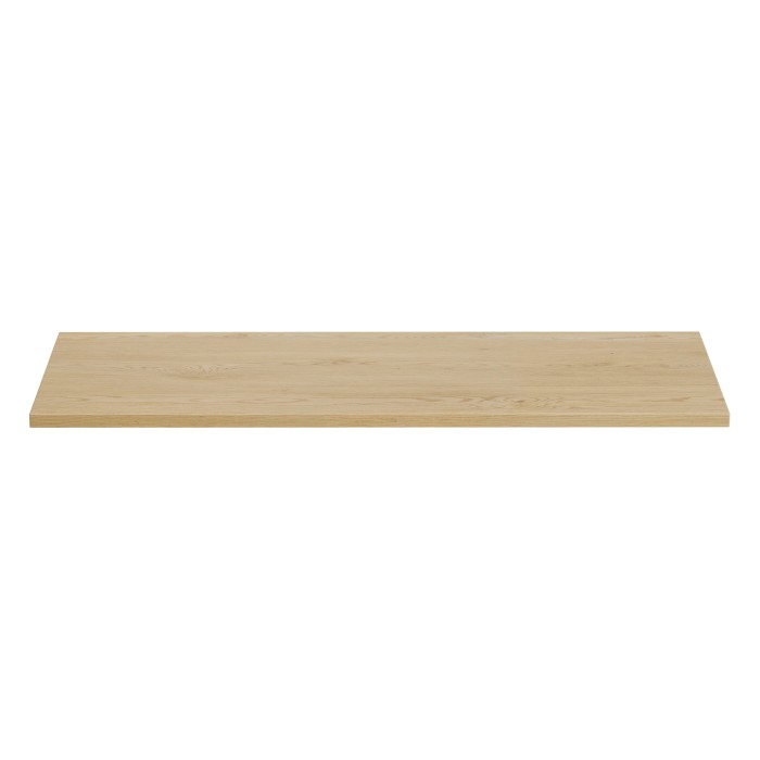 Plan vasque NATURA – 120 cm – Chêne clair – Finition bois – À poser 