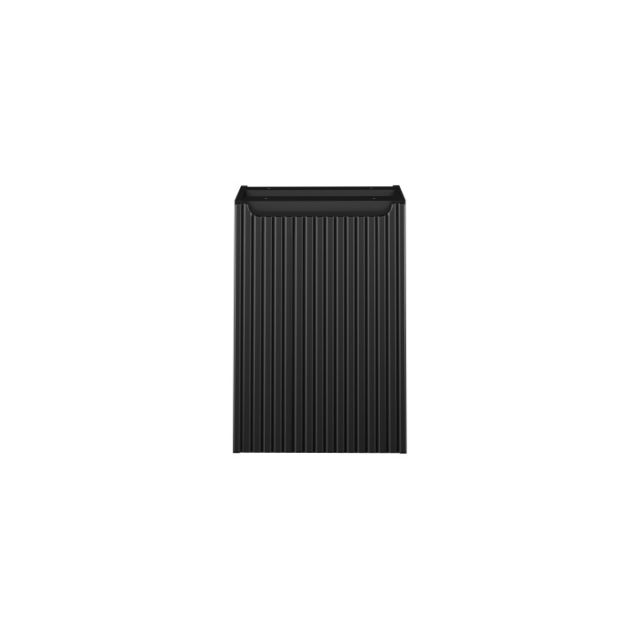 Meuble de rangement VANO – Panier à linge intégré – Noir mat – L40 × P39 × H57 cm – À suspendre 