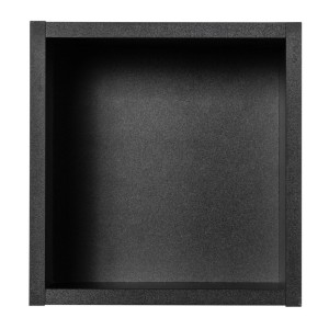 Cube de rangement VANO – Finition noir mat – L26 × P21 × H27 cm – À suspendre – Format compact 