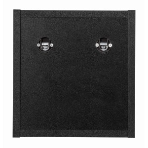Cube de rangement VANO – Finition noir mat – L26 × P21 × H27 cm – À suspendre – Format compact 