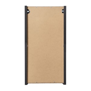 Meuble de salle de bain VANO – 1 porte – Noir mat – L30 × P18 × H57 cm – À suspendre 