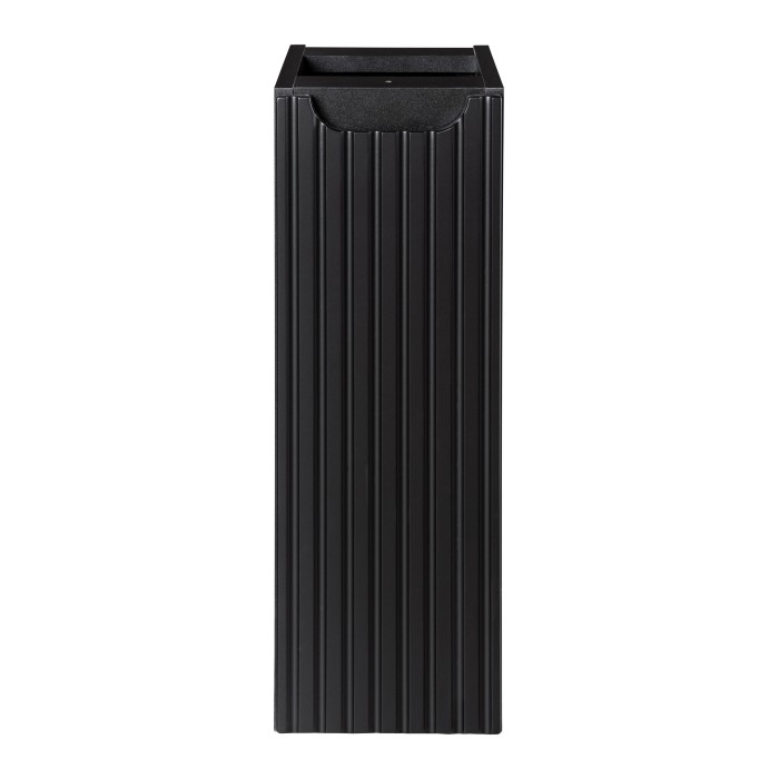 Meuble de salle de bain VANO – 1 porte – Noir mat – L20 × P39 × H57 cm – À suspendre 
