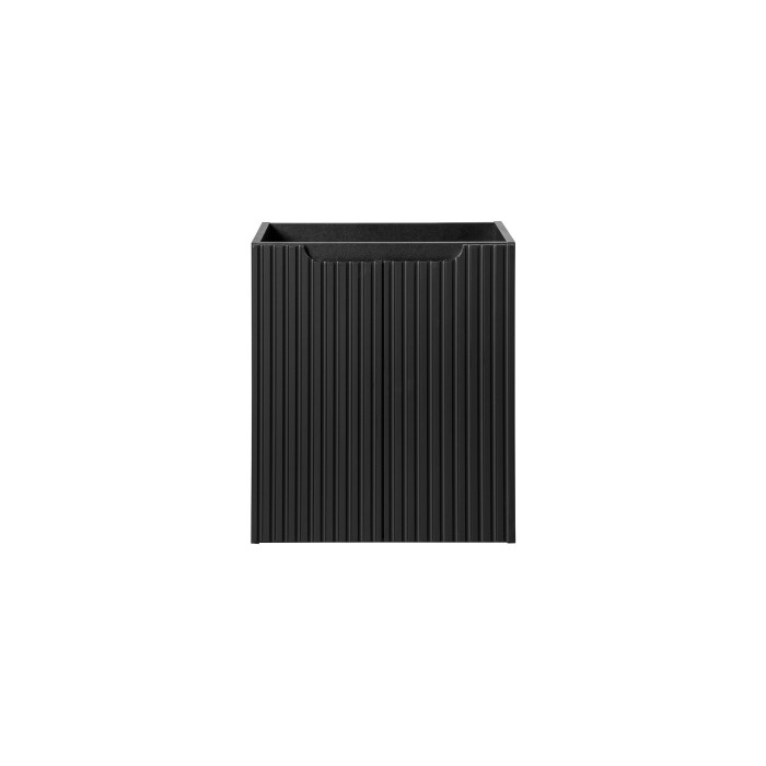 Meuble sous vasque de salle de bain VANO – 2 portes – Noir mat – L50 × P39 × H57 cm – À suspendre 
