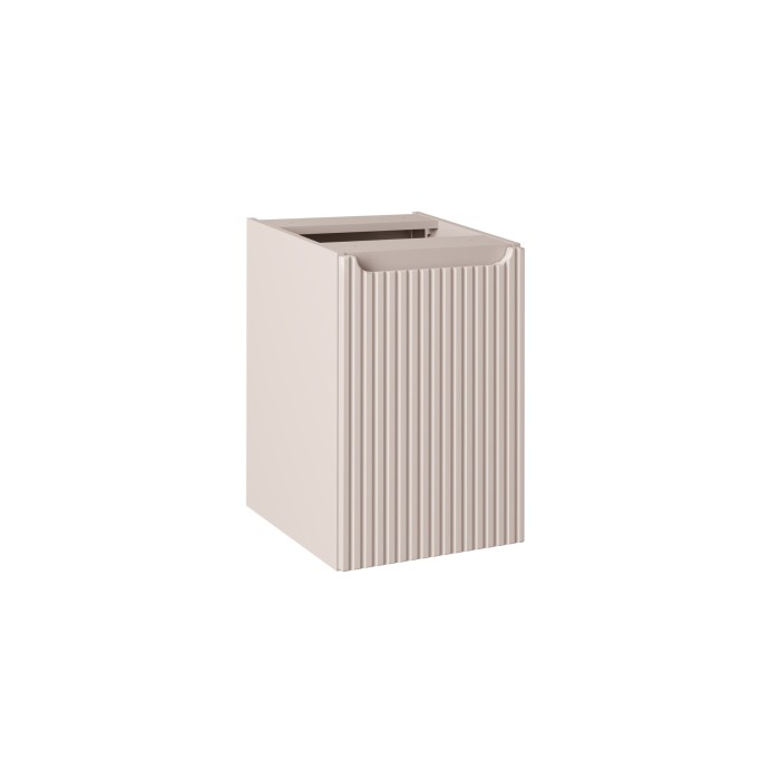 Meuble de rangement VANO avec panier à linge – Marron congo – L40 × P39 × H57 cm – Salle de bain 