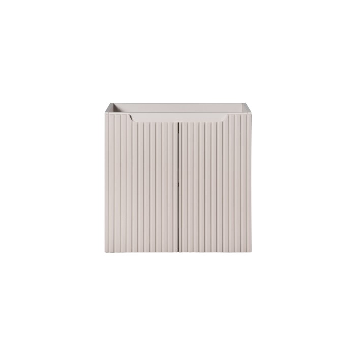 Meuble sous vasque VANO 60 cm – 2 portes – Marron congo mat – L60 × P39 × H57 cm – À suspendre 