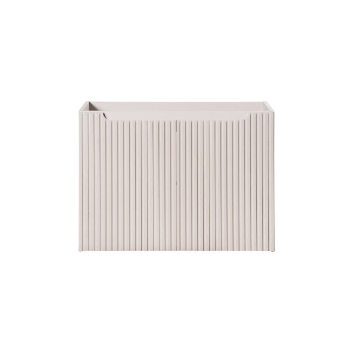 Meuble sous vasque VANO 80 cm – 2 portes – Marron congo mat – L80 × P39 × H57 cm – À suspendre 