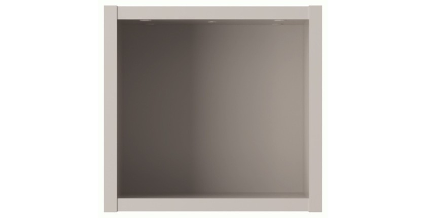 Cube de rangement salle de bain VANO – Coloris marron congo – L26 × P27 × H21 cm – À suspendre 