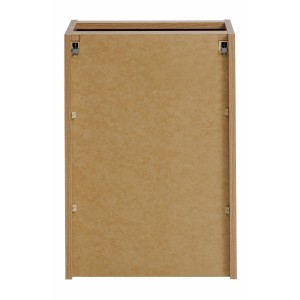 Meuble de rangement salle de bain VANO – Panier à linge – Chêne – L40 × P39 × H57 cm – À suspendre 