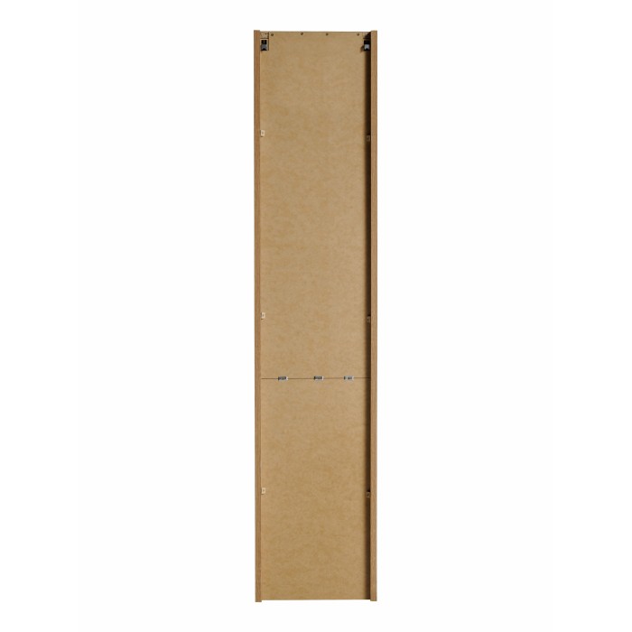 Colonne salle de bain VANO – 2 portes + 1 niche – Chêne – L30 × P25 × H140 cm – À suspendre 