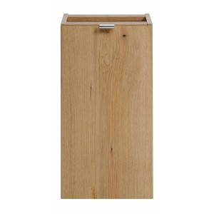 Meuble de rangement de salle de bain VANO – 1 porte – Coloris chêne – L30 × P57 × H39 cm – À suspendre 