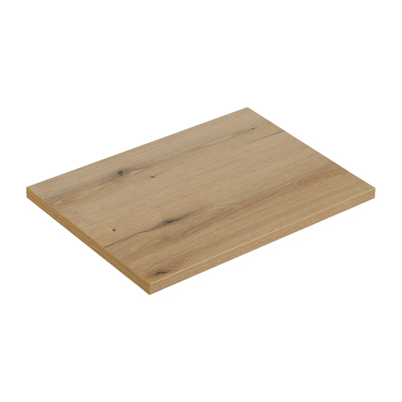 Plan vasque VANO – Coloris chêne – L70 × P40 × H2 cm – À poser 