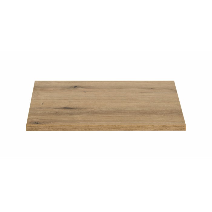 Plan vasque VANO – Coloris chêne – L80 × P40 × H2 cm – À poser 