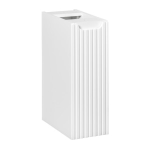 Meuble de rangement de salle de bain VANO – 1 porte – Blanc alpin – L20 × P18 × H57 cm – À suspendre 