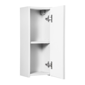 Meuble de rangement VANO – 1 porte – Blanc alpin – L20 × P18 × H57 cm – À suspendre 