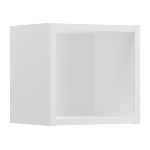 Cube de rangement VANO – Blanc alpin – L26 × P21 × H27 cm – À suspendre 