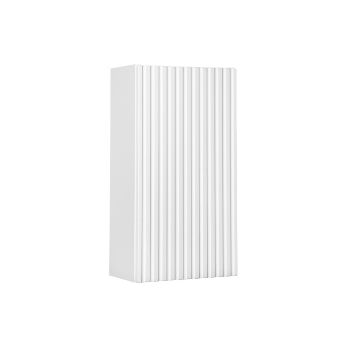 Meuble de rangement VANO – Blanc alpin – 1 porte – L30 × P18 × H57 cm – À suspendre 
