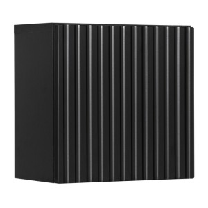 Meuble haut de salle de bain VANO – 1 porte – Noir mat – L30 × P18 × H30 cm – À suspendre