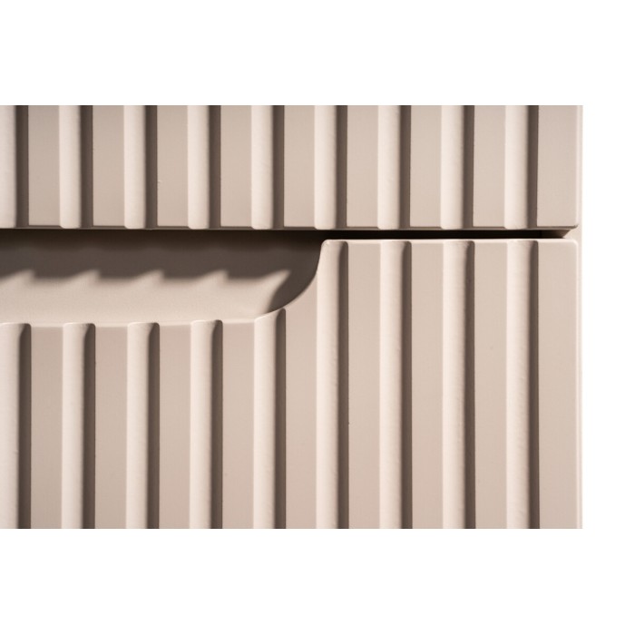 Meuble sous vasque VANO 80 cm – 2 tiroirs – Marron congo mat – L80 × P39 × H57 cm – À suspendre