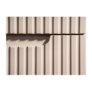 Meuble sous vasque VANO 80 cm – 2 tiroirs – Marron congo mat – L80 × P39 × H57 cm – À suspendre
