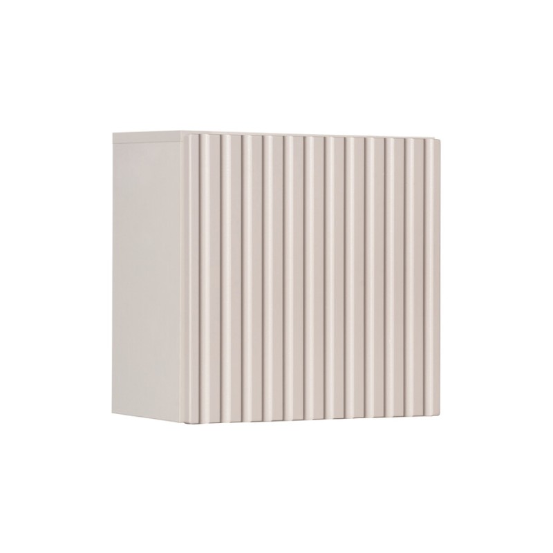 Meuble de rangement salle de bain VANO – 1 porte – Marron congo – L30 × P30 × H18 cm – À suspendre