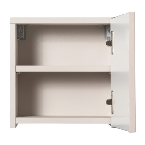 Meuble de rangement salle de bain VANO – 1 porte – Marron congo – L30 × P30 × H18 cm – À suspendre