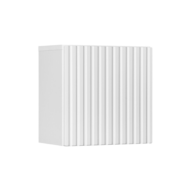 Meuble de rangement VANO – Blanc alpin – 1 porte – L20 × P18 × H57 cm – À suspendre