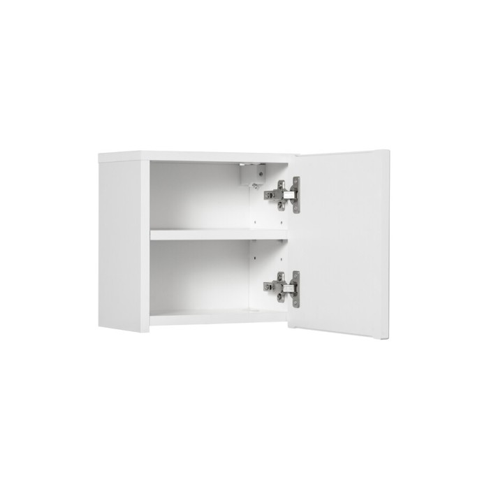 Meuble de rangement VANO – Blanc alpin – 1 porte – L20 × P18 × H57 cm – À suspendre