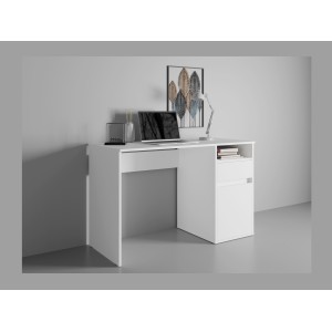 Bureau BILOU blanc – Design épuré et fonctionnalité pour un espace lumineux et organisé