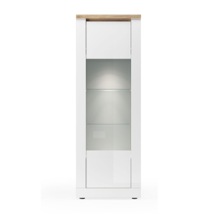 Vitrine SASHA 1 porte avec LED intégrée