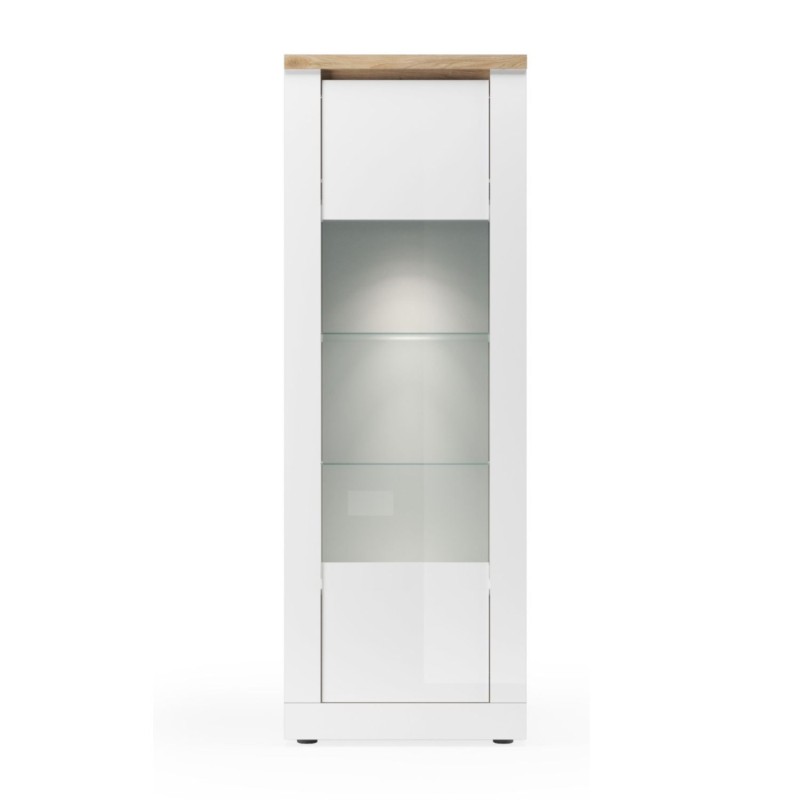 Vitrine SASHA 1 porte avec LED intégrée