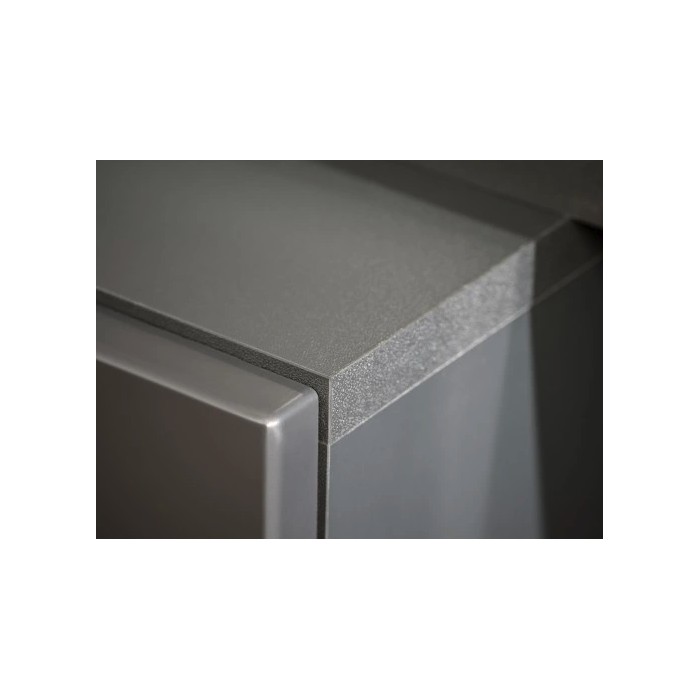 Zoom sur le plateau du banc TV de l'ensemble de meubles de salon RHYS