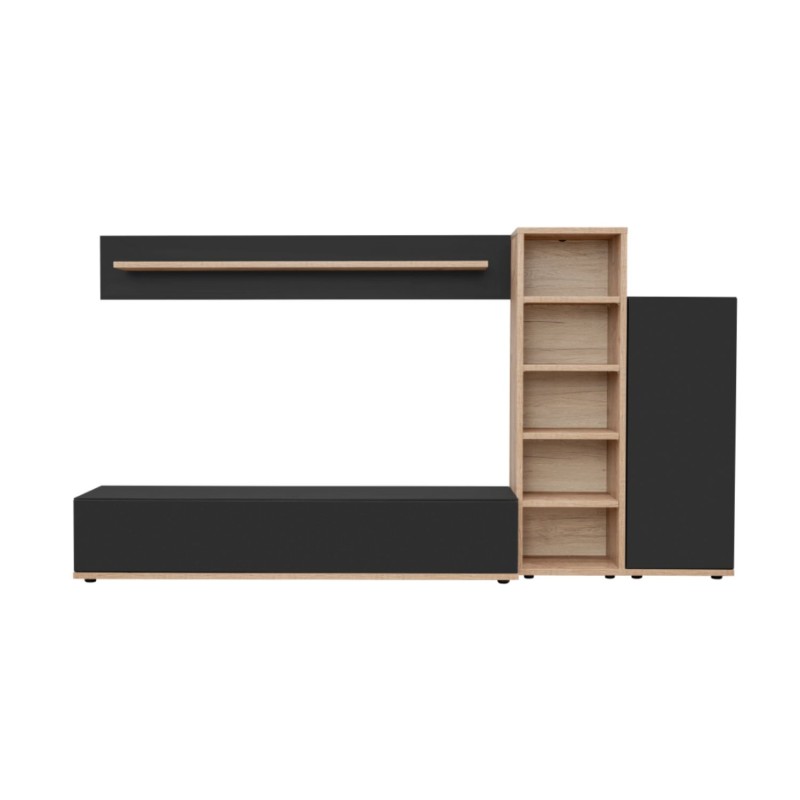 Ensemble de meubles de salon noir RHYS