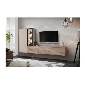 Mise en situation dans un décor 3D de la composition murale CALIRE