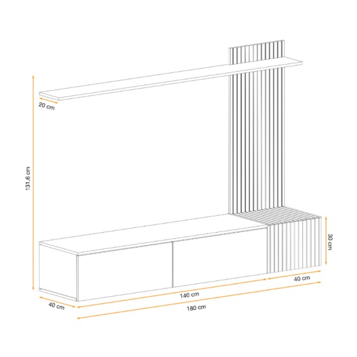 Dimensions globales compositions murales LIPA