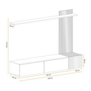 Dimensions globales compositions murales LIPA