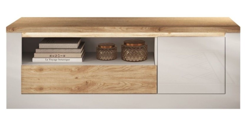 Meuble TV 1 porte 1 tiroir SASHA