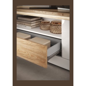 Zoom sur le tiroir du meuble TV SASHA