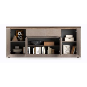 Ouverture des 4 portes et du tiroir buffet SASHA mercure