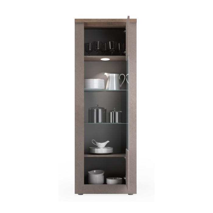 Vitrine SASHA mercure 1 porte ouverte