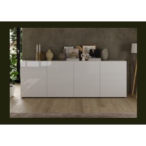 Buffet SCENA 4 portes mis en situation dans un décor 3D