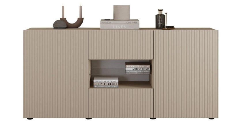 Buffet SCENA 2 portes et 2 tiroirs cachemire