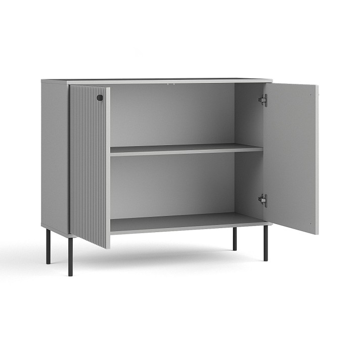 Buffet ISIS – 2 portes – Gris – 105x89x41