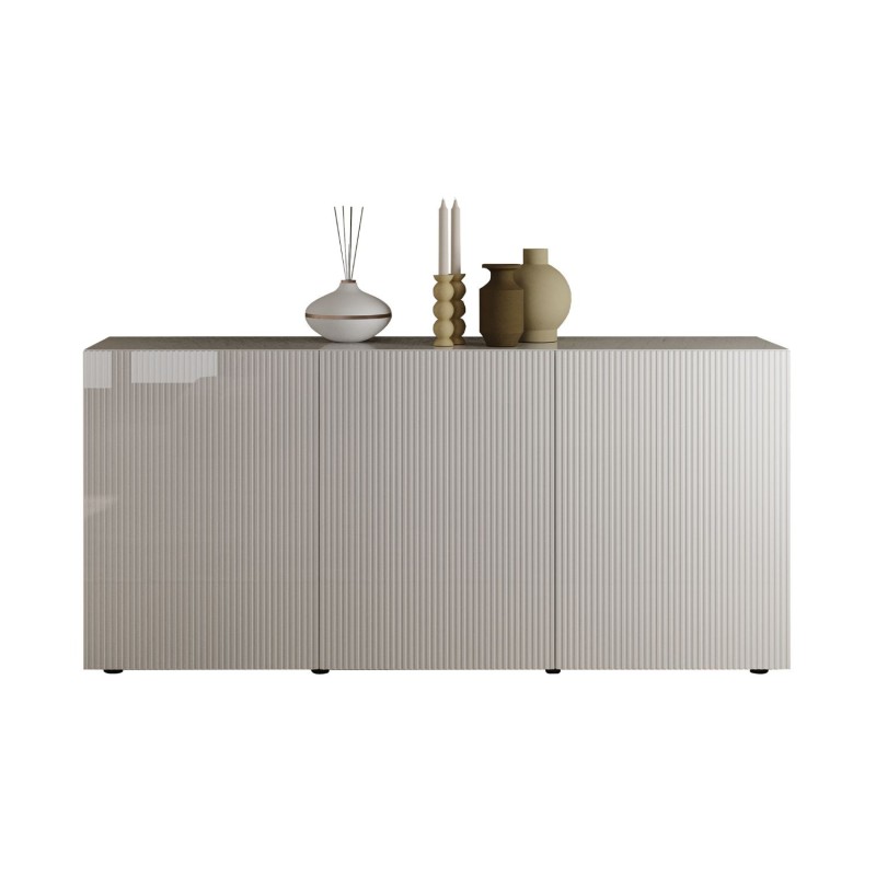 Buffet 3 portes SCENA blanc laqué