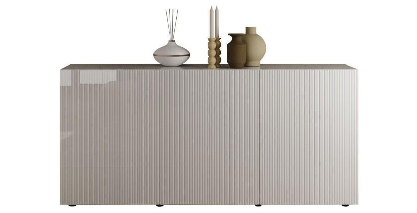 Buffet 3 portes SCENA blanc laqué