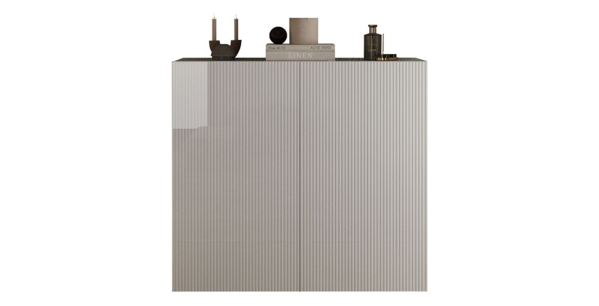 Buffet haut SCENA blanc laqué