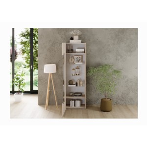 Vitrine SCENA cachemire ouverte mise en situation dans un décor 3D