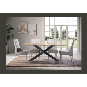 Table GWEN chêne cadiz dans un décor 3D