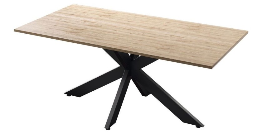 Table GWEN chêne cadiz sous un autre angle