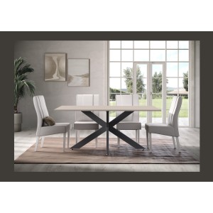 Table GWEN cachemire dans un décor 3D sous un autre angle